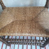 Mulched bench turned wood