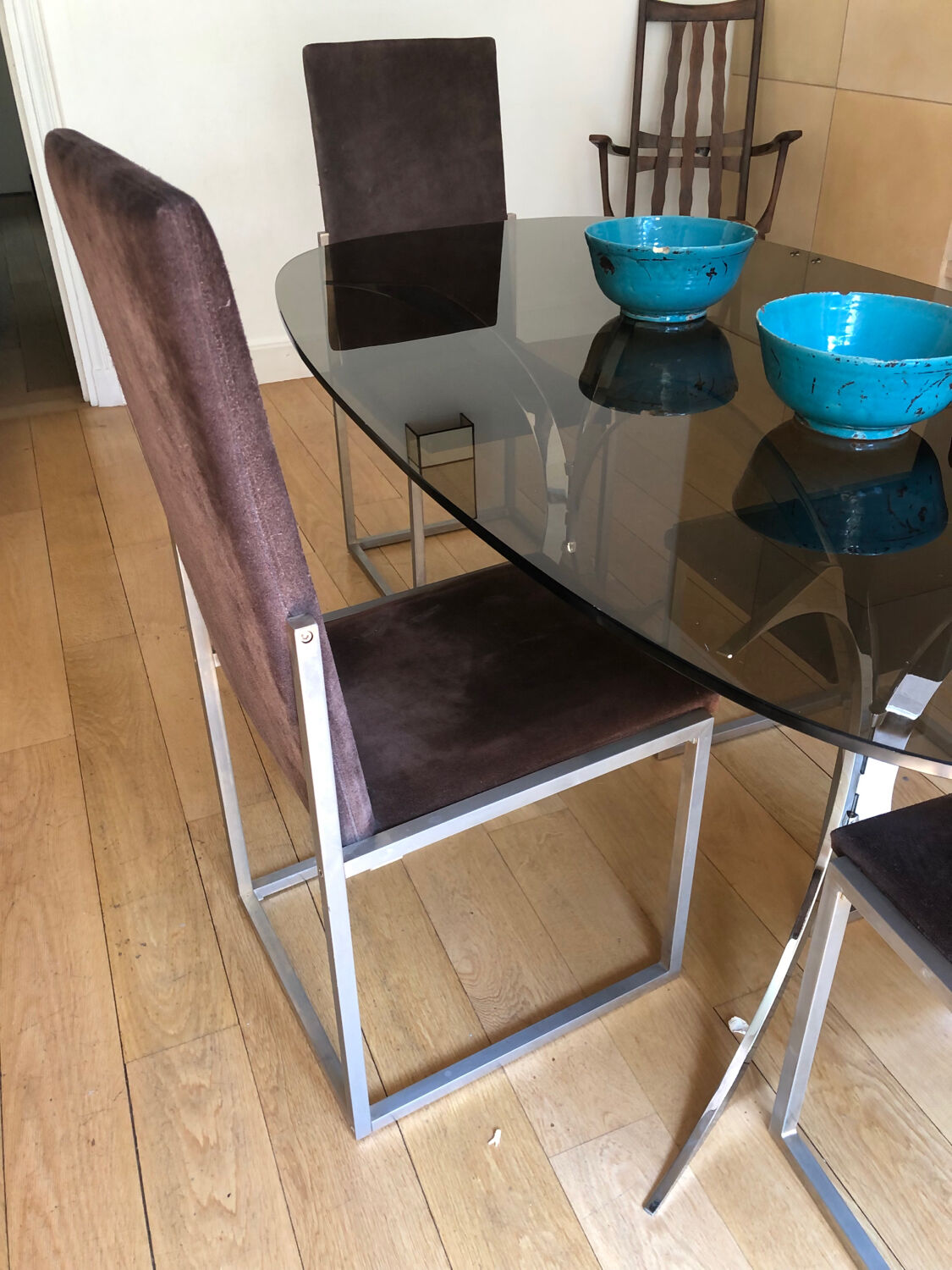 Set de 4 chaises vintage 70s