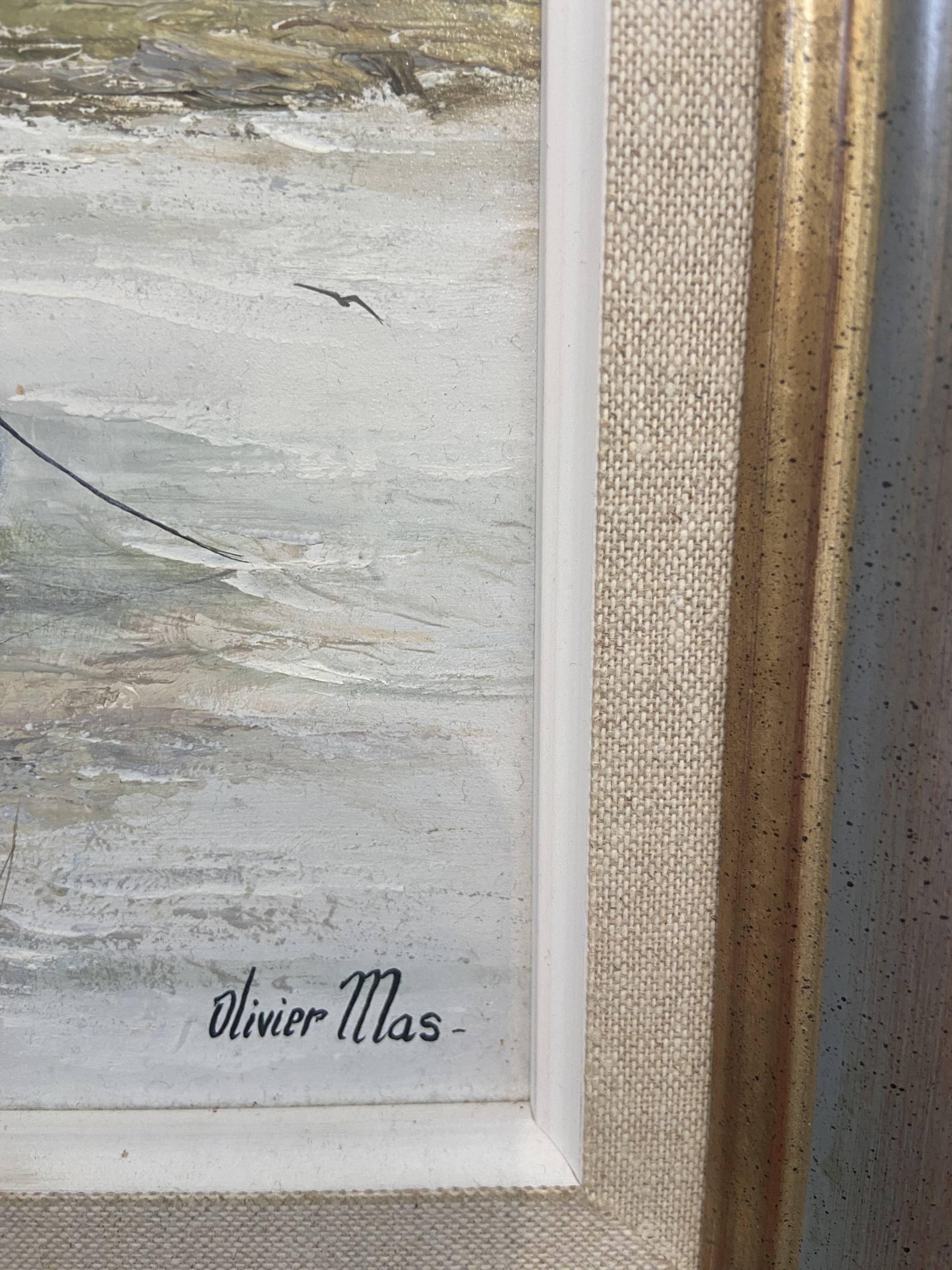 Olivier Mas Oil on canvas La Brière