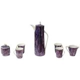 Vintage Porcelain Coffee Set, 1960s, Set of 7