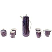 Vintage Porcelain Coffee Set, 1960s, Set of 7