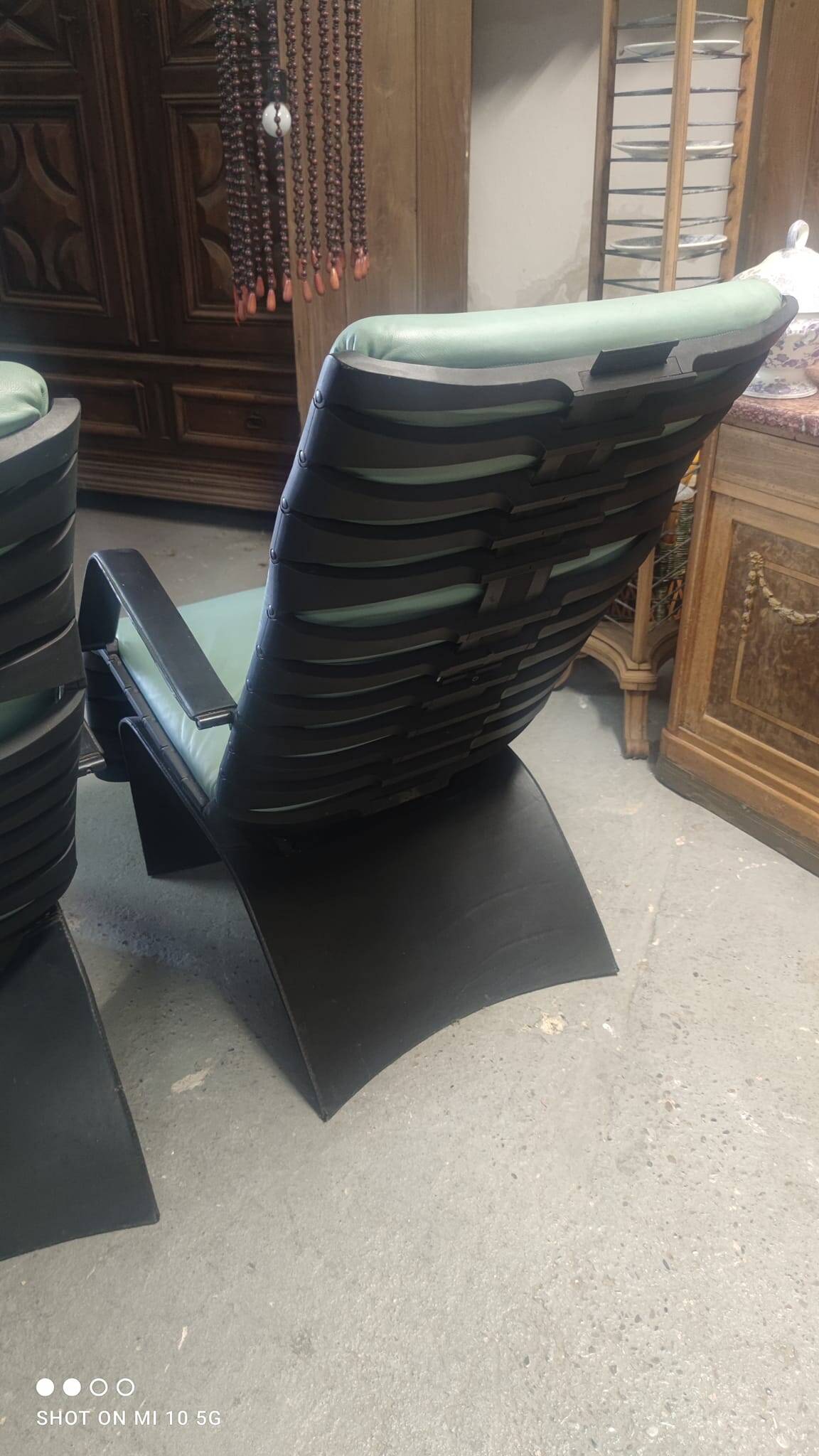 Pair of armchairs model antropovarius ferdinand porsche poltrona frau