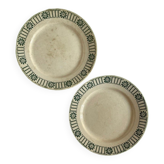 Duo d’assiettes plates Choisy Le Roi - Marguerites