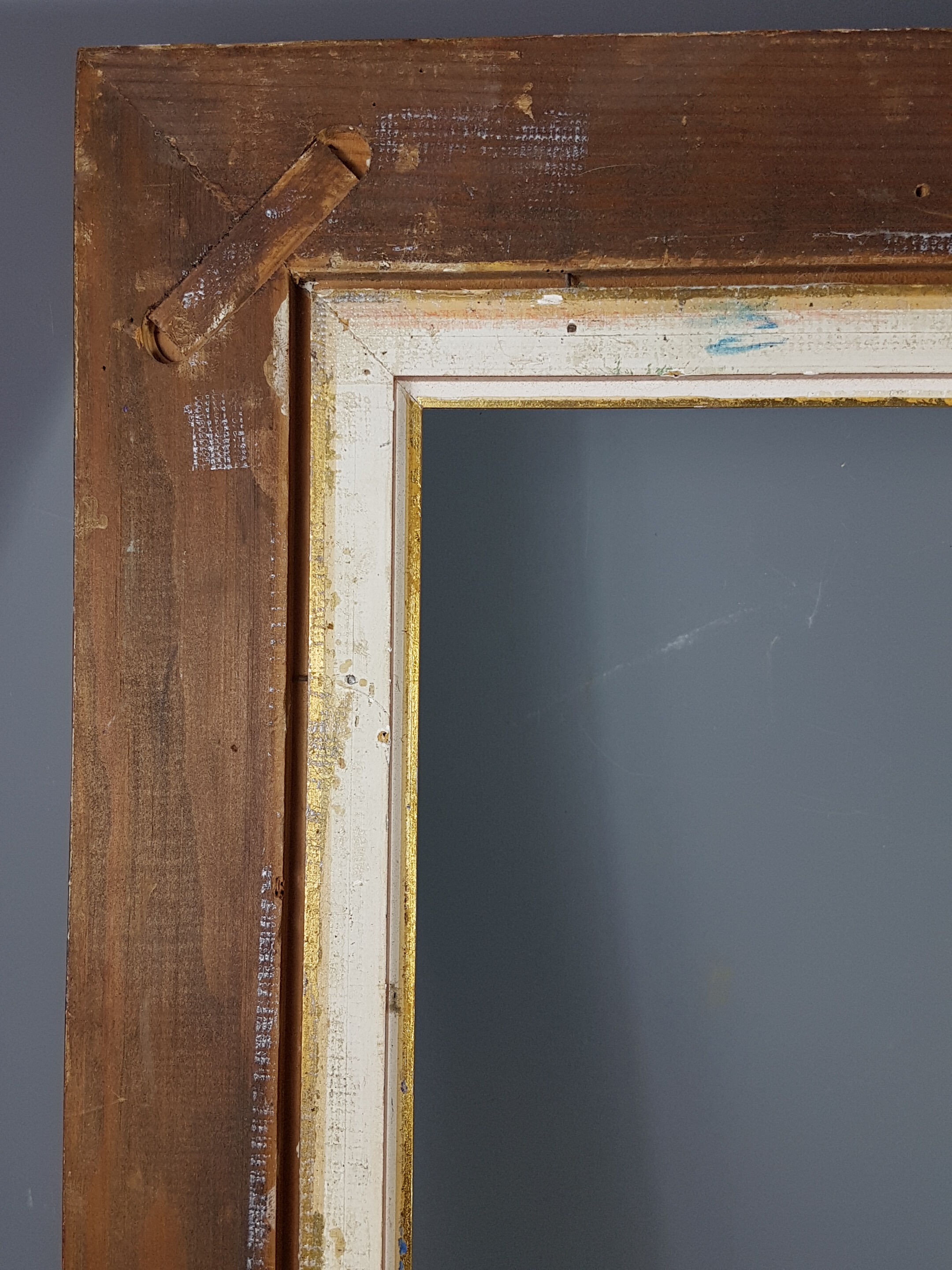 Former Original gold leaf gilding key frame, Style Louis XV 76x61 leafing 61x46.4 cm SB116