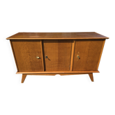 Vintage 3-door sideboard from the 60s in oak