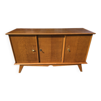 Vintage 3-door sideboard from the 60s in oak