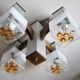 Cubic chandelier by Gaetano Sciolari for Mazzega