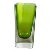 Vase italien vintage en verre sommerso vert – Style Murano – 14 cm – A