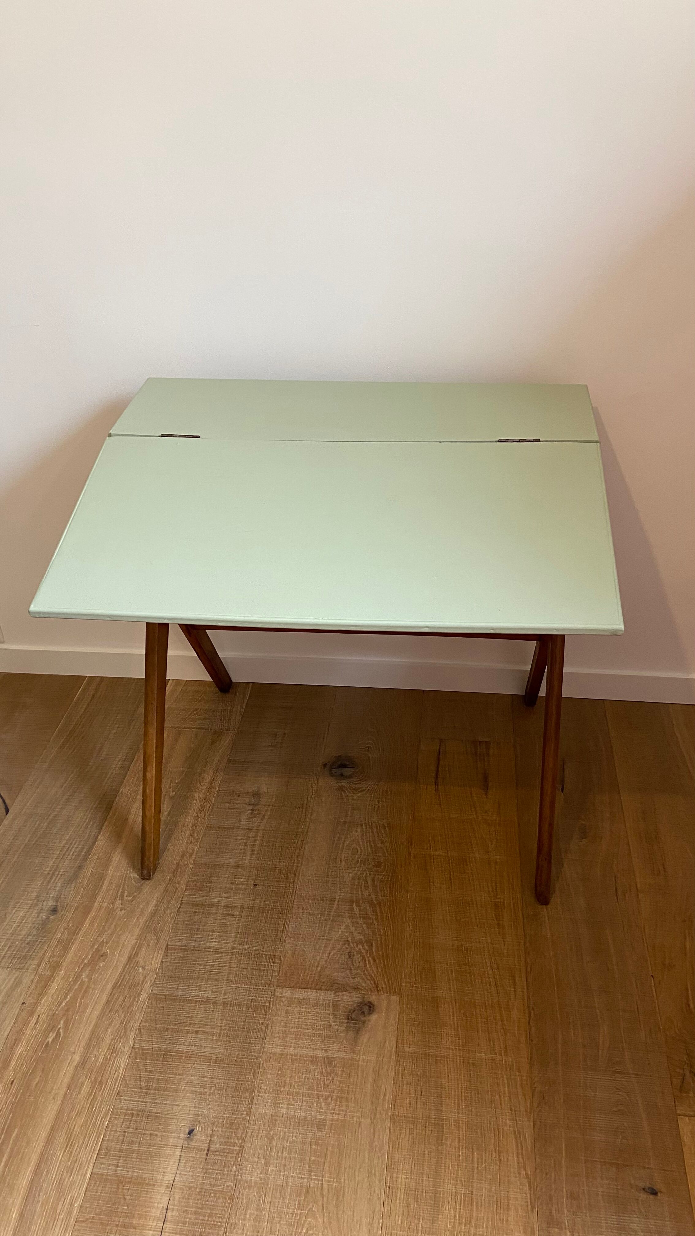 Bureau enfant vintage pieds compas 1950