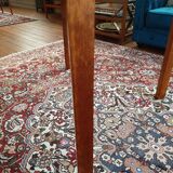 Scandinavian expandable vintage teak round table
