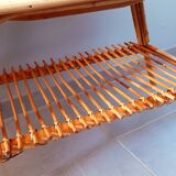 Rattan table, Audout Minet / Capron 1950