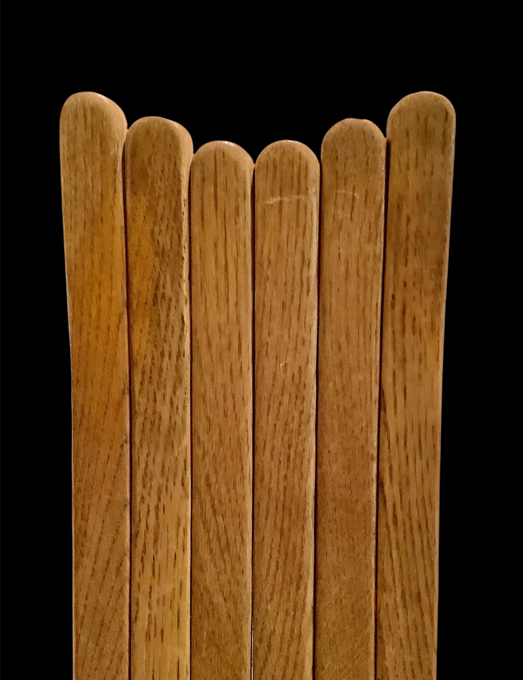 Vintage chairs in curved solid oak, c.1970, set of 4