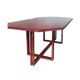 Burgundy Pierre Vandel dining table vintage 1970s