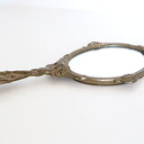 Brass hand mirror