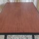 Table basse moderniste en métal et bois - mid. XXeme