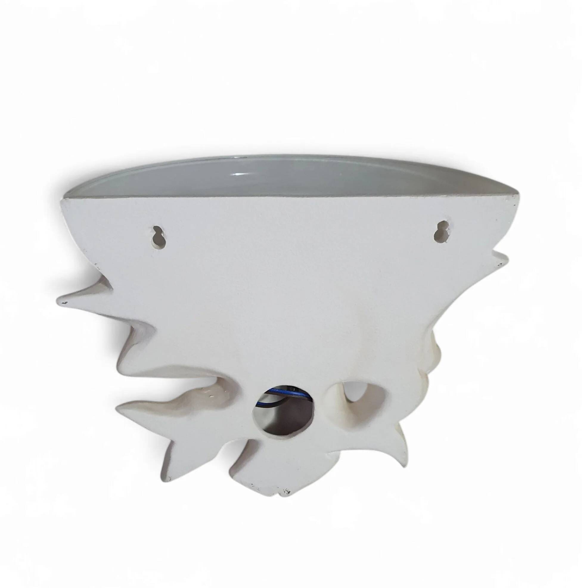 2 x resin wall lamps