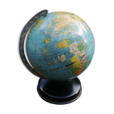 Details on Small globe all in sheet metal Taride maps - Early 50s