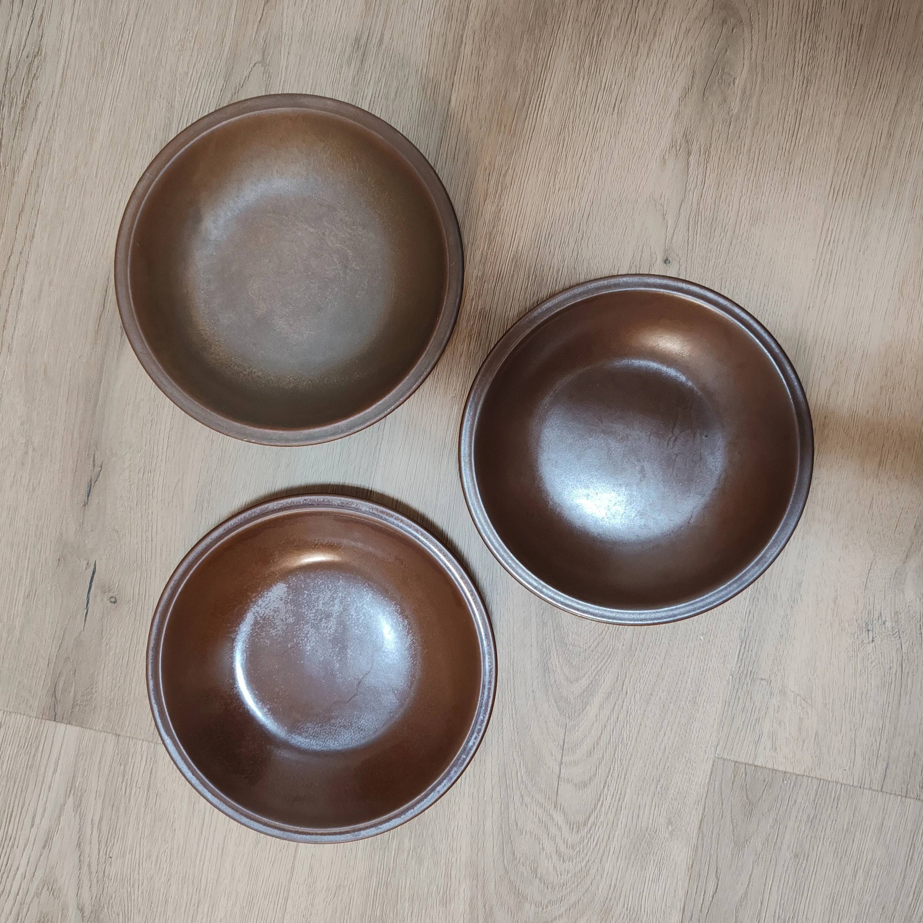 Stoneware soup plate