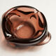 Cendrier Murano rond forme atypique violet rose 1950