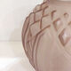 Vase boule art déco en verre violet dépoli