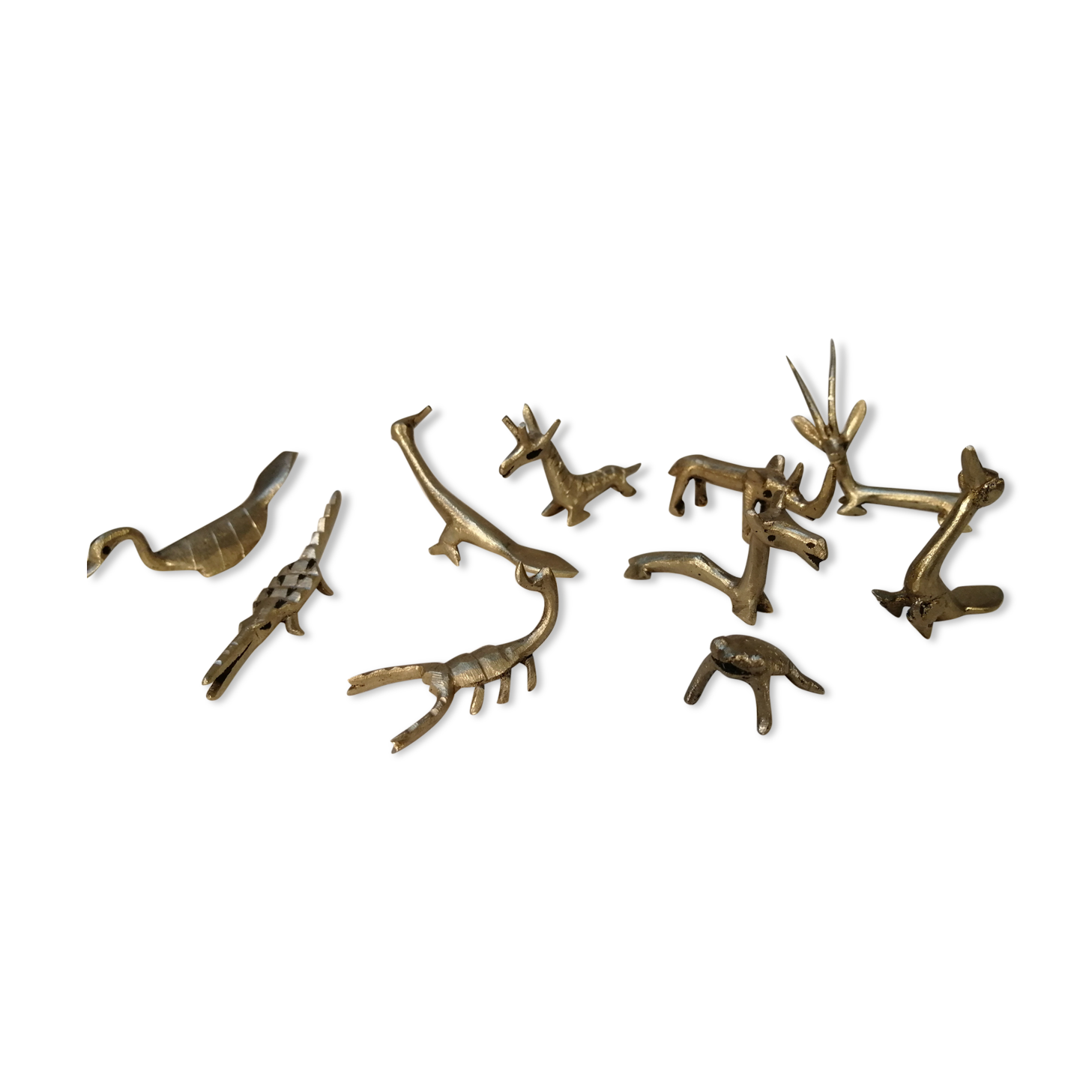 Dix bronzes animaliers Art Africain