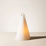 Vintage table lamp SCE opaline glass – Tipi / Iceberg model (1980s modernist)