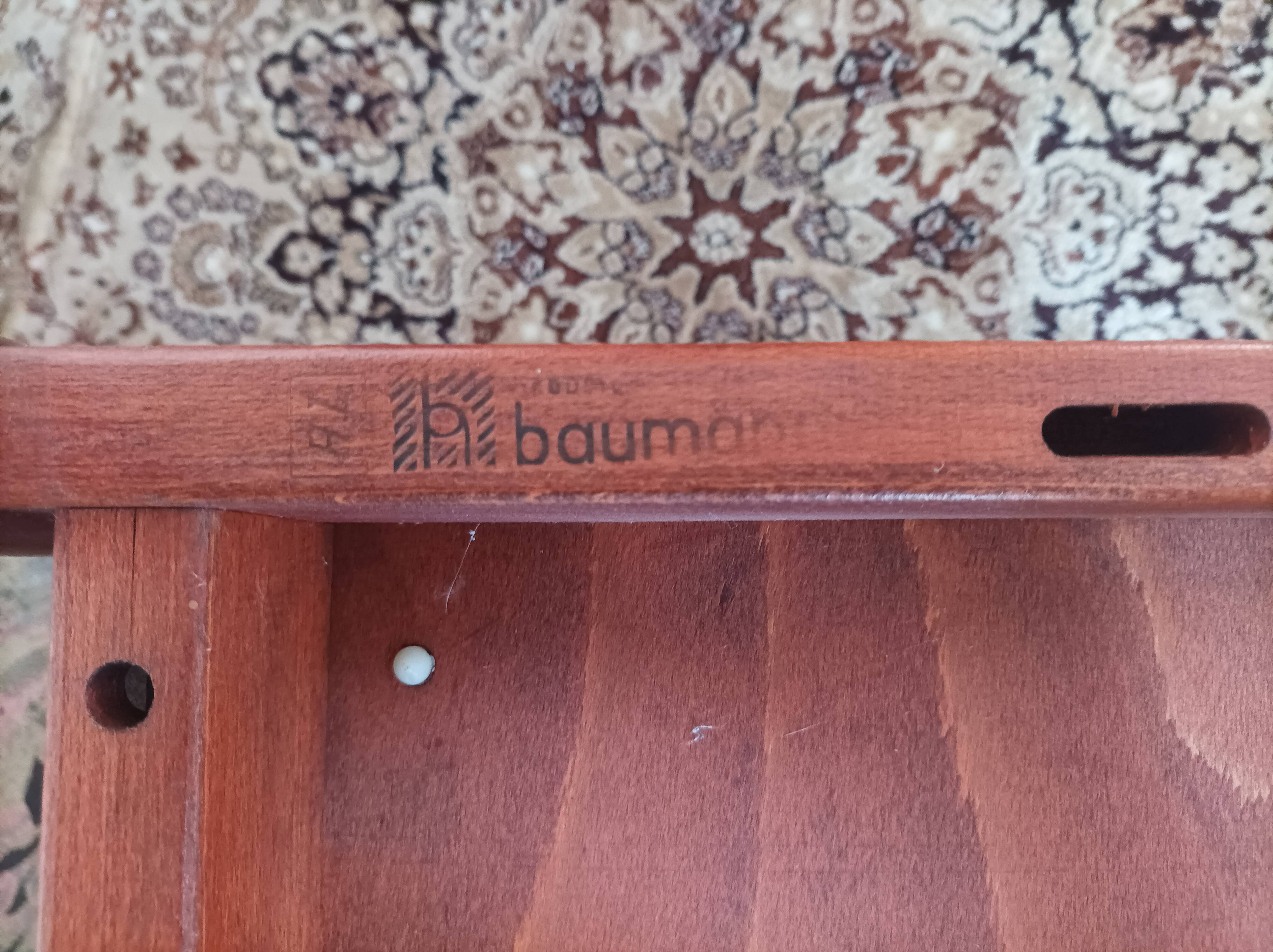 Suite de 4 chaises vintage 1960 Baumann