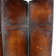 Old screen in patinated leather, circa 1900
