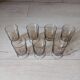 7 vintage stemmed glasses in smoked glass