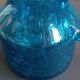 Blue bubbled glass vase Top Design Italy 1970
