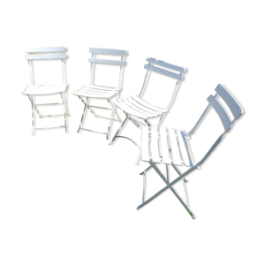 Ensemble de 4 anciennes - jardin chaises