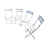 Ensemble de 4 anciennes chaises de jardin