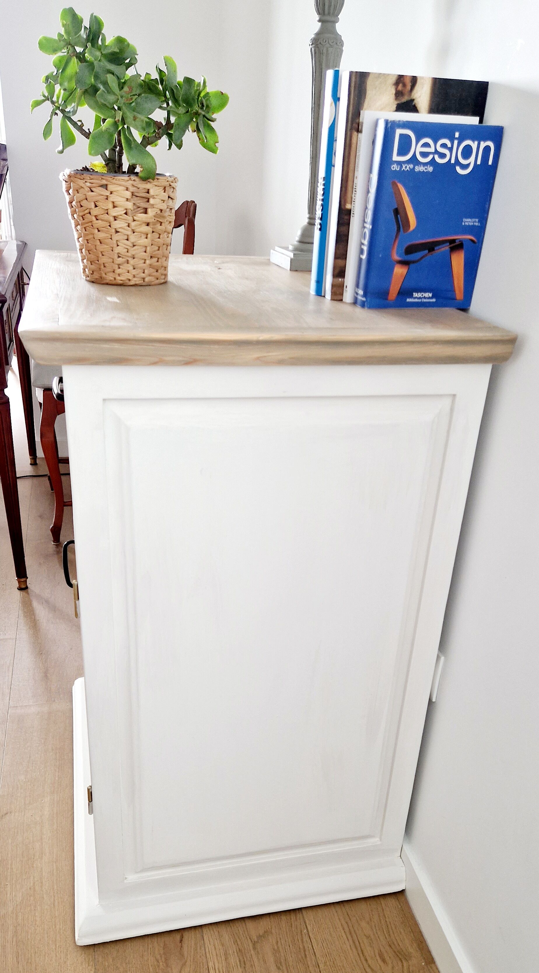 Bahut jam maker solid pine white