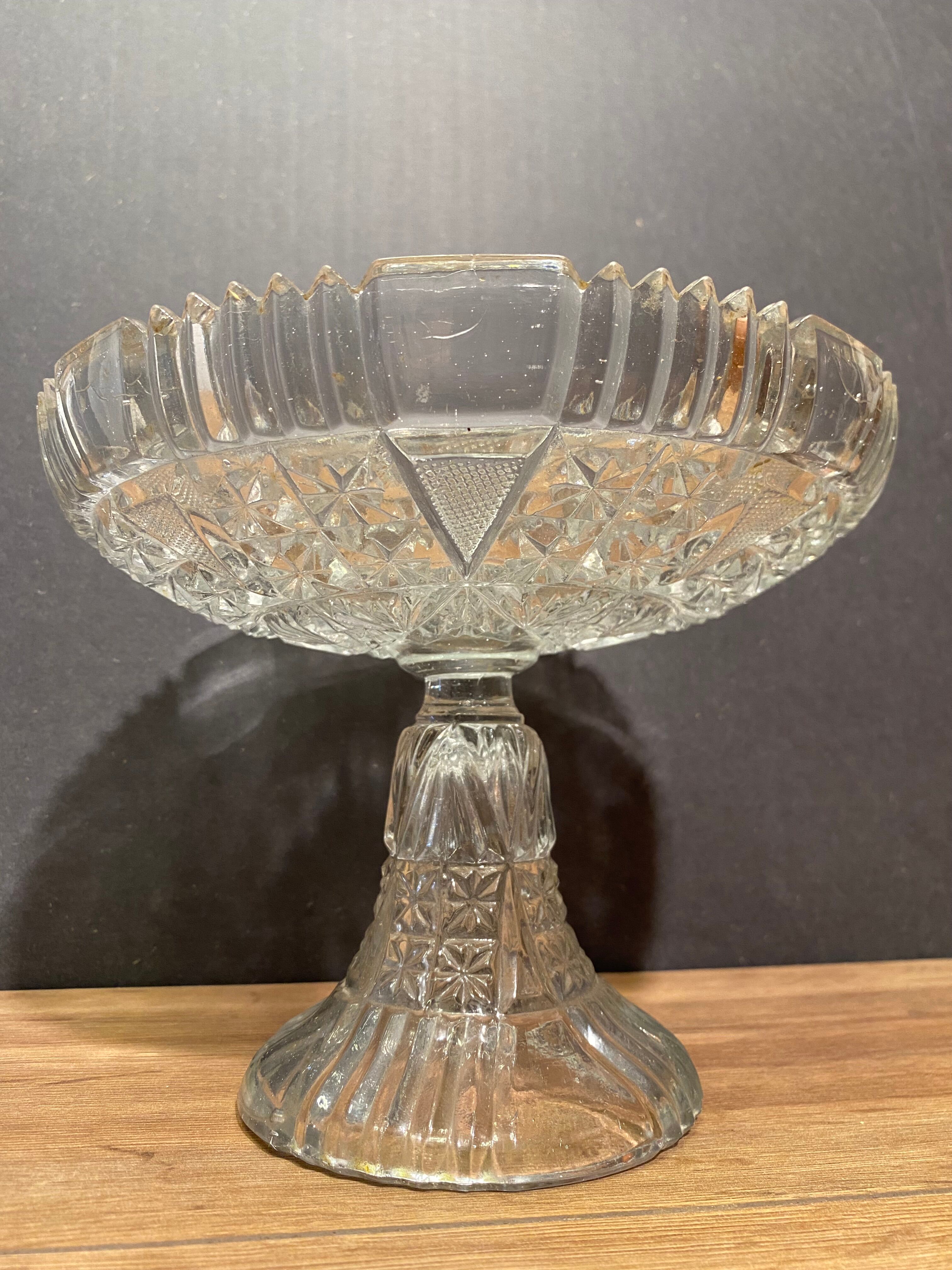 Large crystal cup marked Vallerysthal