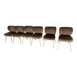 6 chaises nv gallery - velours