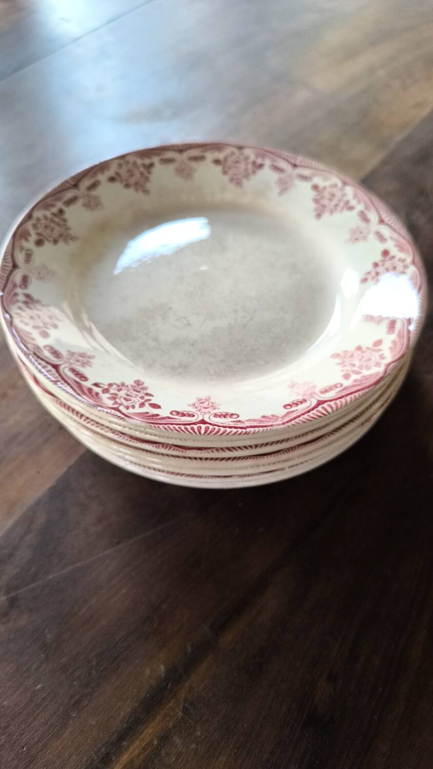 Set of 8 Hbcm ironstone plates