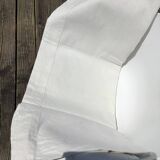 Embroidered 2-seater sheet CT linen new simple day cream