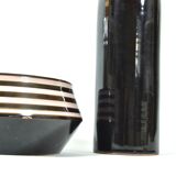 Set of bowl and vase, keralit litomyšl 1970s