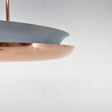 Bauhaus / Functionalist Copper Chandelier Ufo, 1930s, Restored