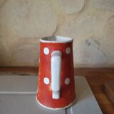 Milk pot in faience by Sarreguemines