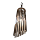 Walnut and plexiglass tube pendant light