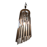 Lustre en noyers et plexiglas