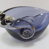 Cendrier en verre, par Glasswork Novy Bor, années 1960.