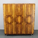 1930s Bauhaus Wardrobe by Vichr & Spol in walnut Finish, Czechoslovakia