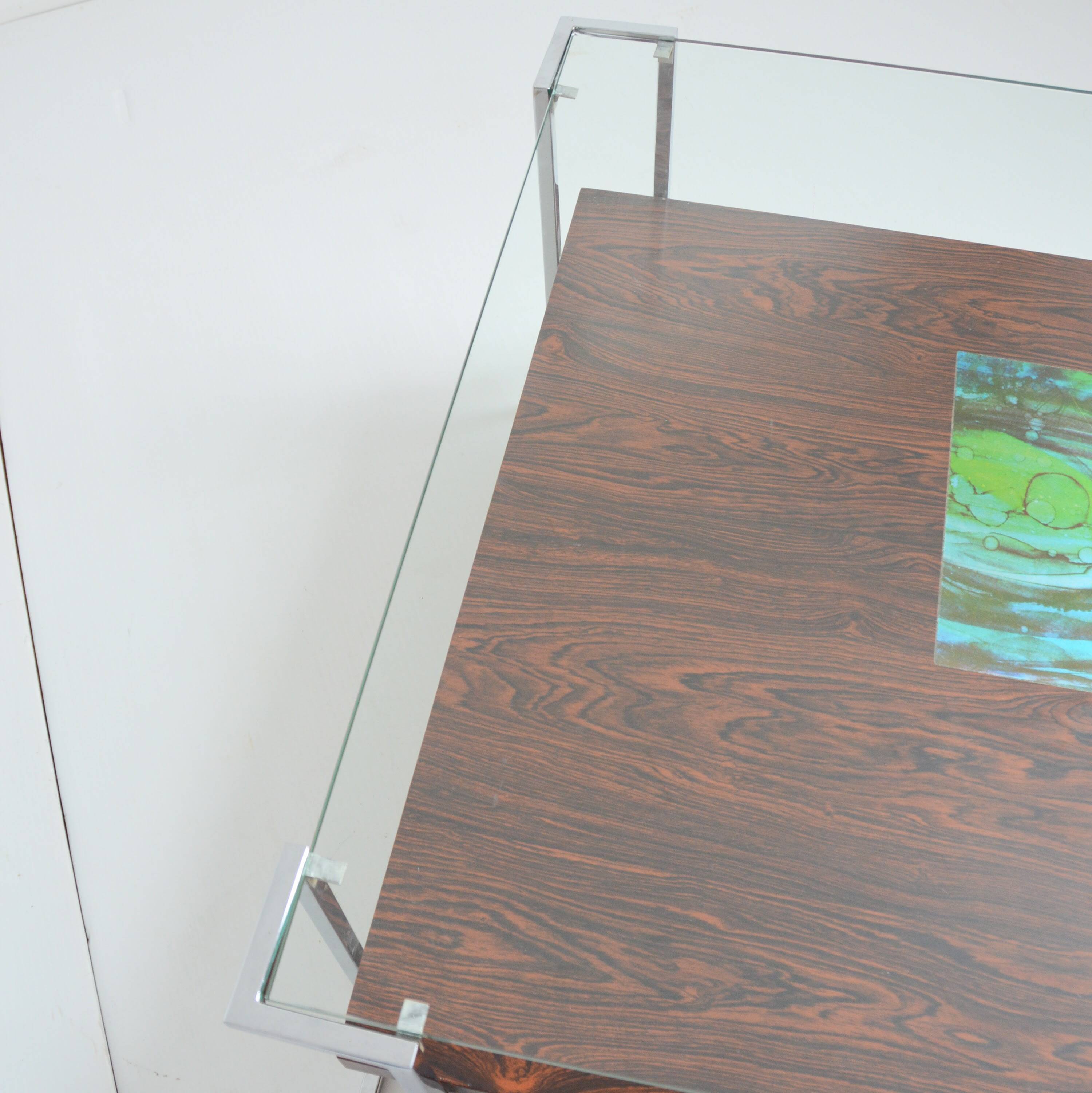 Double tray coffee table Vintage design 1970s