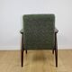 Armchair 'Lis', 1970s green boucle design by Henryk Lis - 2 pieces available