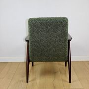 Armchair 'Lis', 1970s green boucle design by Henryk Lis - 2 pieces available