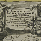 German Geographical Map Germany 18th century by Hesse J B Homann