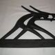 Modernist cast iron statuette from the 1950s.
