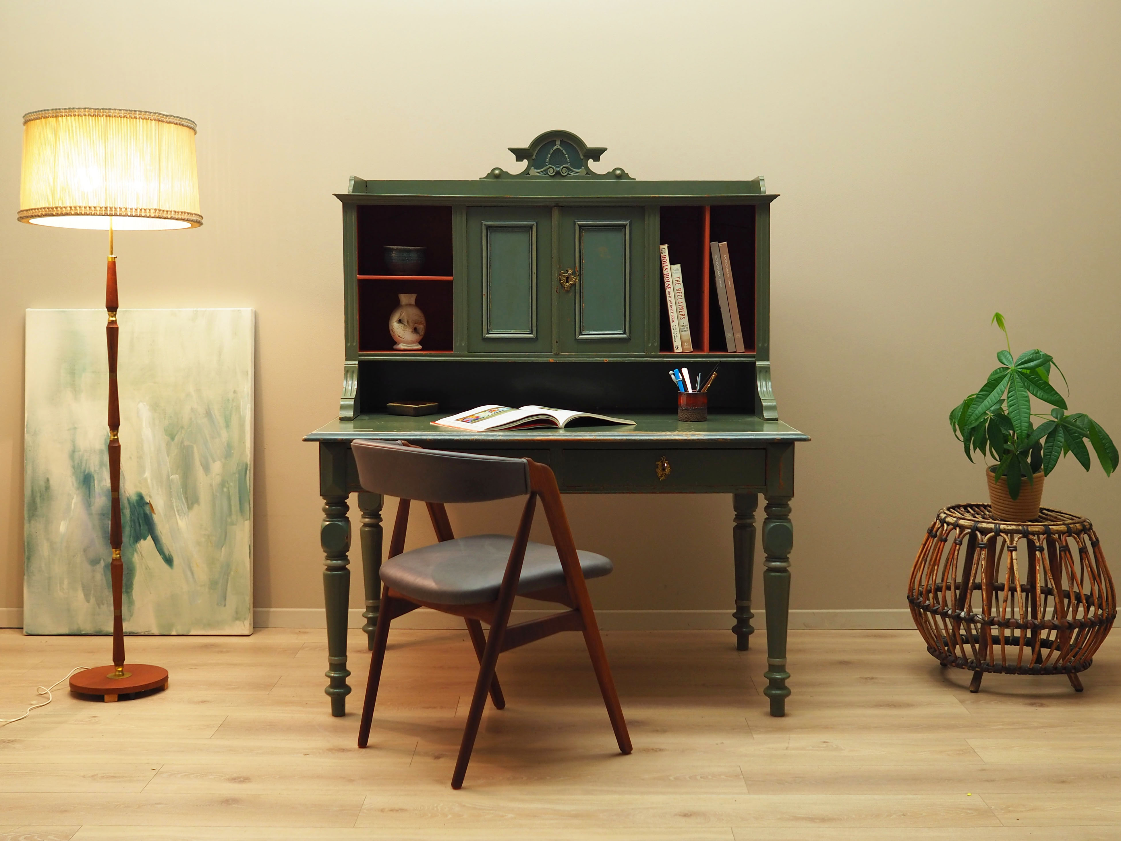 Pine desk, Danish design, 1950s, production Denmark